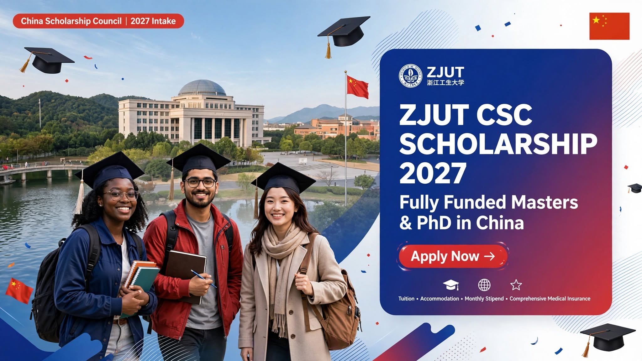 Zhejiang University of Technology (ZJUT) Scholarship 2027: Fully Funded CSC Scholarship for Masters & PhD in China